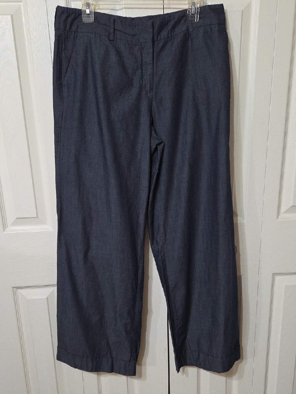 New York & Company Navy Cotton Pants